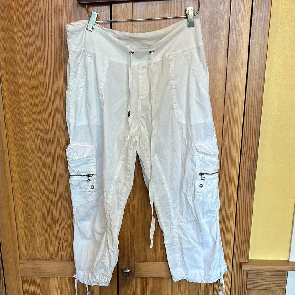 XCVI Cropped Pants- White- Large